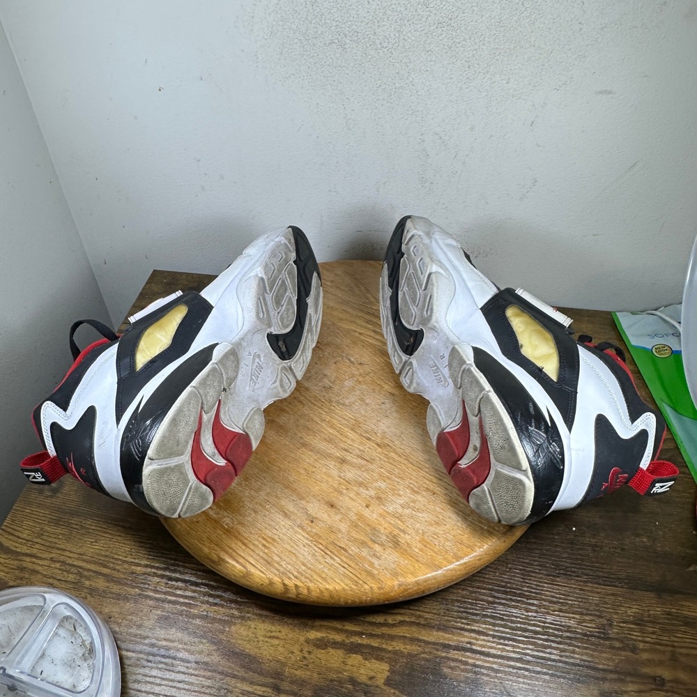 Nike Air Diamond Turf Mens Shoes Black White Red Gold Sz 10 309434-105 - Picture 3 of 8